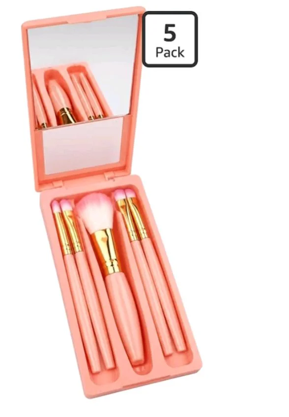 Brand: Generic
5 Pcs Makeup Brush Set with Mirror and Pink Travel Case
Travel-Friendly, Includes Mirror, Pink Case, 5 Brushes, Portable Design
60%
off