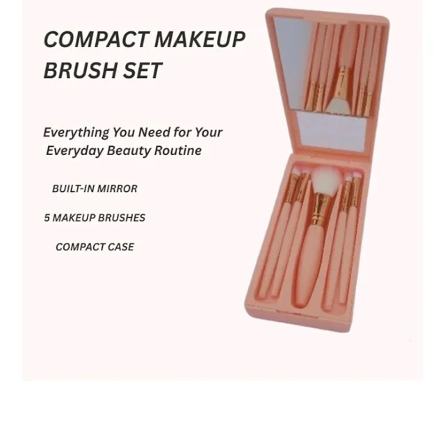 Brand: Generic
5 Pcs Makeup Brush Set with Mirror and Pink Travel Case
Travel-Friendly, Includes Mirror, Pink Case, 5 Brushes, Portable Design
60%
off