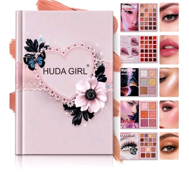 5 in 1 Makeup Book Palette, Professional Full Face All in One Makeup Kit
Eyeshadow Palette | Lipgloss | Highlighter & Blush Palette | Concealer, Contour & Eyebrow Filler | Beginner & Travel Friendly
50+ bought in past month