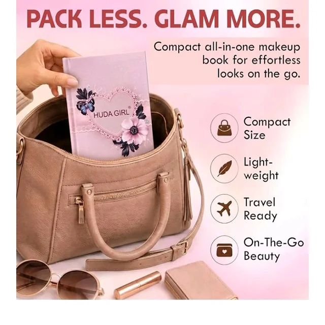 5 in 1 Makeup Book Palette, Professional Full Face All in One Makeup Kit
Eyeshadow Palette | Lipgloss | Highlighter & Blush Palette | Concealer, Contour & Eyebrow Filler | Beginner & Travel Friendly
50+ bought in past month