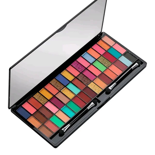 Colors Queen Ultra Pigmented 51 Colors Eyeshadow Palette with Brush | Easy to Blend, Long Wearing Eye Makeup Palette | Eyeshadow Palette with Matte & Shimmery Shades (Multicolor - 01)