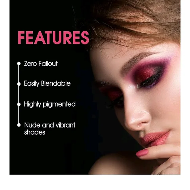 Colors Queen Ultra Pigmented 51 Colors Eyeshadow Palette with Brush | Easy to Blend, Long Wearing Eye Makeup Palette | Eyeshadow Palette with Matte & Shimmery Shades (Multicolor - 01)