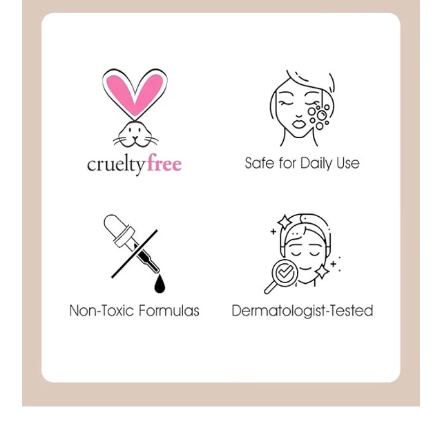 Colors Queen Professional Face & Eye Makeup Brush Set of 6 | Premium Easy to Hold, Ultra Soft Bristles, Face & Eye Makeup Brush Set for Liquid, Cream & Powder Application