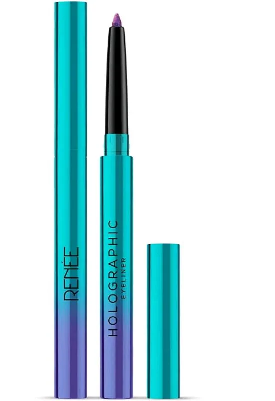 RENEE Holographic Eyeliner 01 Earth, Smudge-Proof & Long-Lasting, Easy Glide & Quick-Drying Formula with Monochrome Effect, Intense Color Pay-Off, Infused with Vitamin E, 0.4gm