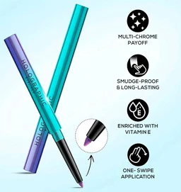 RENEE Holographic Eyeliner 01 Earth, Smudge-Proof & Long-Lasting, Easy Glide & Quick-Drying Formula with Monochrome Effect, Intense Color Pay-Off, Infused with Vitamin E, 0.4gm