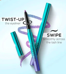 RENEE Holographic Eyeliner 01 Earth, Smudge-Proof & Long-Lasting, Easy Glide & Quick-Drying Formula with Monochrome Effect, Intense Color Pay-Off, Infused with Vitamin E, 0.4gm