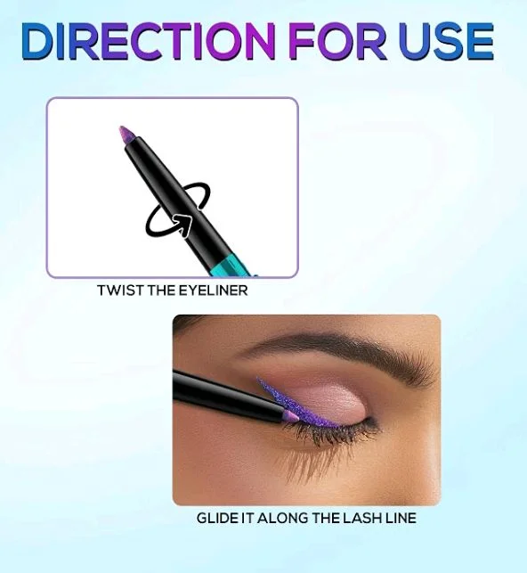 RENEE Holographic Eyeliner 01 Earth, Smudge-Proof & Long-Lasting, Easy Glide & Quick-Drying Formula with Monochrome Effect, Intense Color Pay-Off, Infused with Vitamin E, 0.4gm
