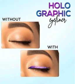 RENEE Holographic Eyeliner 01 Earth, Smudge-Proof & Long-Lasting, Easy Glide & Quick-Drying Formula with Monochrome Effect, Intense Color Pay-Off, Infused with Vitamin E, 0.4gm