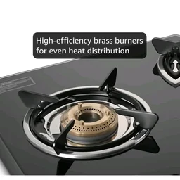 Glen Apex LPG Gas Stove 3 Burner | 6mm Toughened Glass Top Gas Stoves | Brass Burners | ISI Certified | 360 Revolving Inlet Nozzle | Warranty 2 Years Standard (Black)