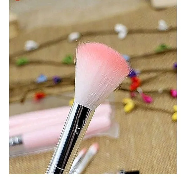 Brand: EKTHOX
5 Pcs Makeup Brush Set for Face and Eyes, Soft Bristle Cosmetic Brushes with Pink Handles, Foundation, Blending, Eyeshadow and Brow/Lash Brushes for Daily Makeup at Home or Travel