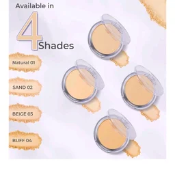 FLEO Flauntt Full Coverage Compact – Matte Finish Long-Lasting Face Powder – Oil Control, Sweat-Resistant, Lightweight Formula – Blurs Pores, Conceals Imperfections & Evens Skin Tone – (03 Beige)