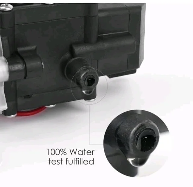12V DC High Pressure Water Pump (Earth Sprayer Motor) - 140 Psi Battery Sprayer Machine Diaphragm Pump Motor Used In Farm Agriculture Mist Spray, Car Bike Wash, Sanitizing