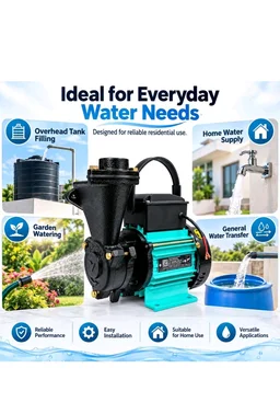 Kirloskar Jalraaj ultra max 1 HP Single Phase Self Priming Pumpset|Residential Water pump 1HP| Pure Copper Winding|1 year warranty