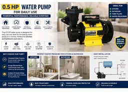 Brand: Lakshmi
3.3
3.3 out of 5 stars
(1,375)
Lakshmi 0.5 HP Self Priming Monoblock Water Pump (Multicolor)