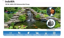 INDOMA | 120 W, 4500 LPH | 3.8 M Water Lift | Submersible Pump |Air Cooler, Aquarium, Garden & Fountain| 1 Year Warranty | MSP 1200 | Brand:LittelPump