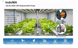 INDOMA | 120 W, 4500 LPH | 3.8 M Water Lift | Submersible Pump |Air Cooler, Aquarium, Garden & Fountain| 1 Year Warranty | MSP 1200 | Brand:LittelPump