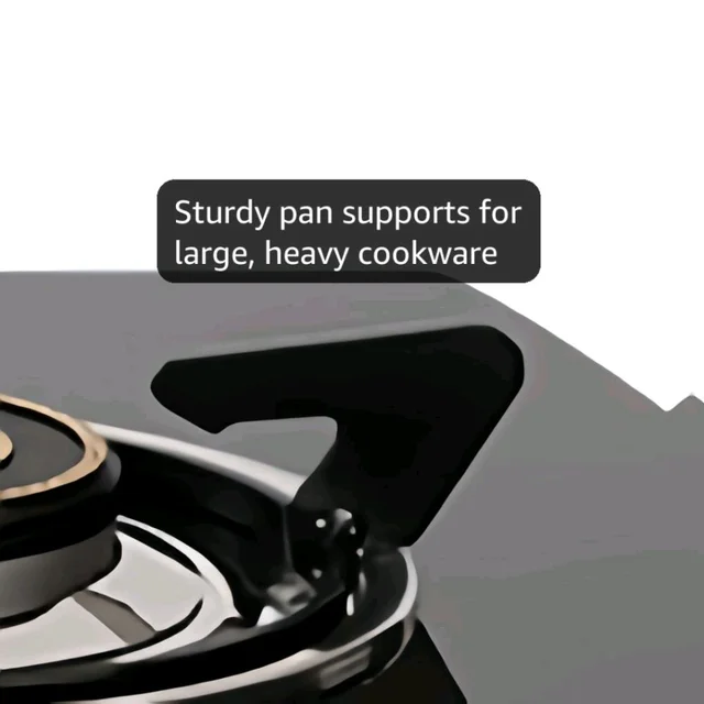 BLOWHOT Jasper Gas Stove 2 Burner Manual-Ignition, 6mm Glass Cooktop,Steel Frame DOORSTEP SERVICE+ Warr: 2Yr on Glass, Burner & Valve, 2Yr General Heavy Tornado Burner, ISI Cert, LPG/PNG Compatible