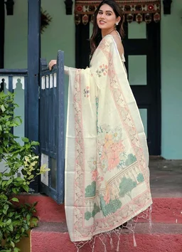 397
SIRIL Women's Cotton Linen Printed Saree with Unstitched Blouse Piece
50+ bought in past month