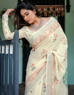 397
SIRIL Women's Cotton Linen Printed Saree with Unstitched Blouse Piece
50+ bought in past month