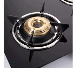 Elica Vetro Glass Top 3 Burner Gas Stove (703 CT VETRO BLK)