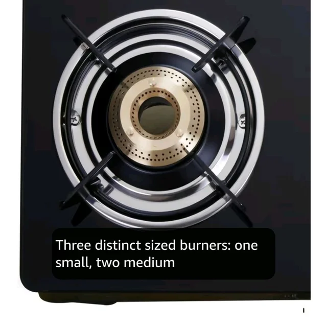 Visit the Elica Store
4.1
4.1 out of 5 stars
(16,869)
Elica Vetro Glass Top 3 Burner Gas Stove (703 CT VETRO BLK)