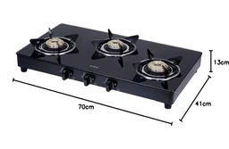 Visit the Elica Store
4.1
4.1 out of 5 stars
(16,869)
Elica Vetro Glass Top 3 Burner Gas Stove (703 CT VETRO BLK)