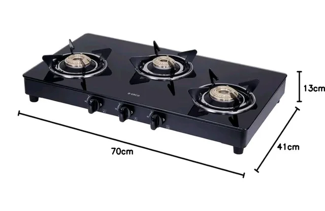 Visit the Elica Store
4.1
4.1 out of 5 stars
(16,869)
Elica Vetro Glass Top 3 Burner Gas Stove (703 CT VETRO BLK)