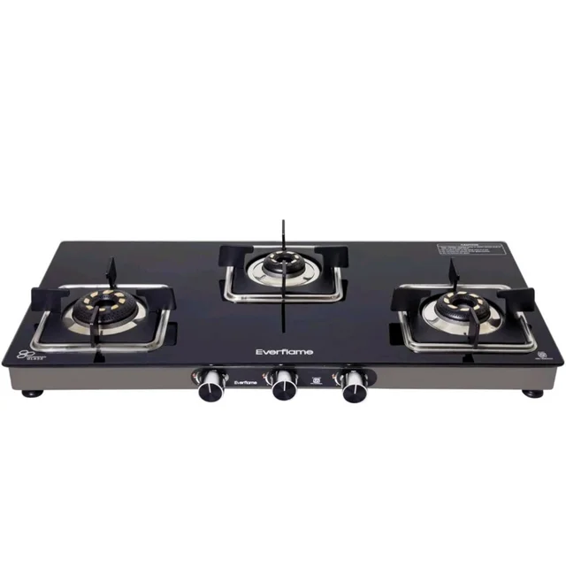 Everflame Astra 3 Burner Gas Stove | 8mm Toughened Glass Cooktop | 5G Brass Burners | Manual Ignition | Gas-Saver | 5 Years Warranty Body & Burner + 2 Years Manufacturer Warranty
Amazon's Choice