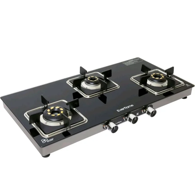 Everflame Astra 3 Burner Gas Stove | 8mm Toughened Glass Cooktop | 5G Brass Burners | Manual Ignition | Gas-Saver | 5 Years Warranty Body & Burner + 2 Years Manufacturer Warranty
Amazon's Choice
