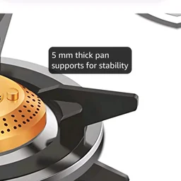 Vidiem Gas Stove S3 225 A Tusker (Silver) | Stainless Steel 3 Burner Gas Stove | Manual Ignition | Safety, Reliability, High Efficiency | ISI Certified | 5 years warranty