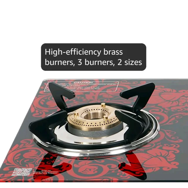MILTON Premium Red Manual Ignition Glass Top Gas Stove,1-Year Manufacturer's Warranty (ISI Certified) (3 Burner)
Amazon's Choice