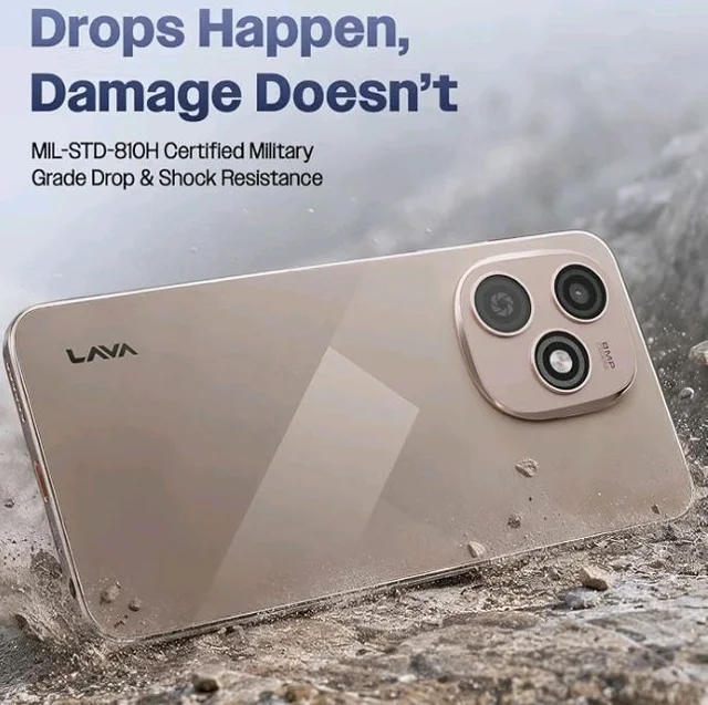 Lava Bold N4 Lite (Ghost Silver, 3GB RAM, 32GB Storage) | 6.56" qHD Display | 8MP Rear Camera | 5000 mAh Battery | Free Service @ Home | Fingerprint Reader | Charger & Phone-Cover in Box - Ghost Silver