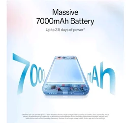 OnePlus N6x | 4GB+64GB | Ice Blue | 7000mAh Battery | Power for Days | 36-Months Smoothness | Smooth 120Hz Display | Largest 5300mm2 Cooling System | Military-Grade Durability - Ice Blue