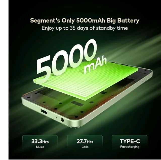 Zeno 100 Lite | UNISOC Octa-Core Processor | 2GB + 4GB RAM 64GB Storage | 5000mAh Battery | 6.6" HD+ 90Hz Display | DTS Sound | Titanium Gold - Taitunium Gold
