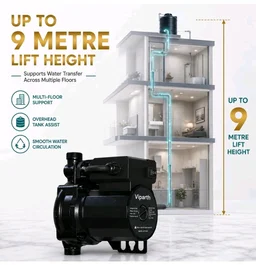 Automatic Water Pressure Booster Pump 140W | 9m Lift Height | Water Circulation Pump for Home, Gardening & Washing Machine, Black