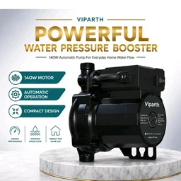 Automatic Water Pressure Booster Pump 140W | 9m Lift Height | Water Circulation Pump for Home, Gardening & Washing Machine, Black