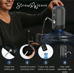 Automatic Water Dispenser Pump for 20 Litre Bottle | Big Battery - Portable USB Rechargeable Water Pump Dispenser for Home, Office | 1 Year Warranty, White
4K+ bought in past month