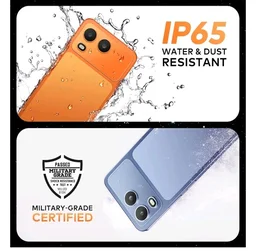 Itel Zeno 200 (Comet Orange, 4 GB RAM, 128 GB Storage) | 6.75" HD+ Display | 120 Hz Refresh Rate | IP65 Dust & Water Resistance | 13 MP Camera | 5000 mAh Battery | Charger in Box - Comeet Orange