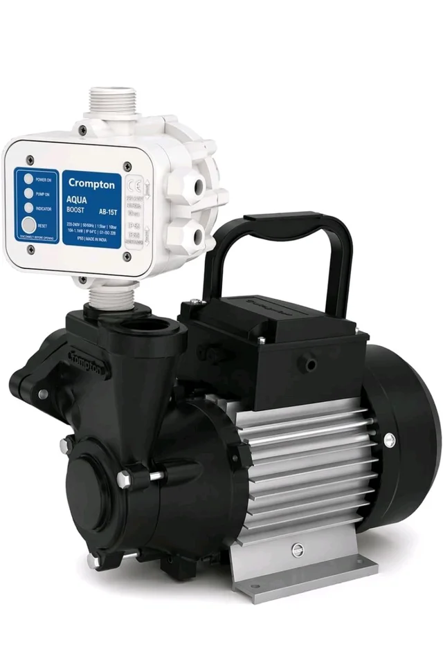 Crompton 1HP High Pressure Booster Pump with Crompton Automatic Pressure Controller| Suitable for upto 2-3 Bathrooms| 2..4 Bar Max Pressure| 24 months Manufacturers Warranty of Pump.| New Launch