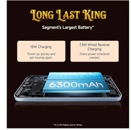 REDMI A7 Pro 5G (Black, 4GB RAM,128GB Storage) | Segment's Fastest Processor | Segment's Largest Battery | Segment's Largest & Smoothest 6.9in 120Hz Display - Black