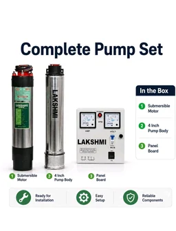 Lakshmi 1hp Water Pump I Submersible Pump I with Panel Board 100 feet I4 inch pumpI Oil Filled
50+ bought in past month