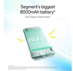 OnePlus N6 | 4GB+128GB | Midnight Green | Segment's Biggest 8000mAh Battery | Segment's Fastest 45W Charging | 48-Month Smoothness | Smooth 120Hz Display | 50MP Camera | Military-Grade Durability - Midnight Green