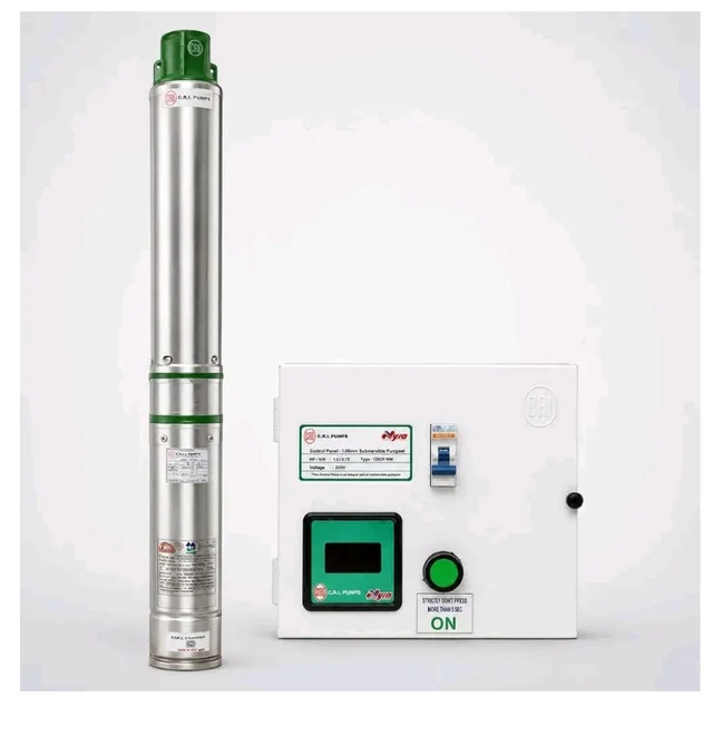 CRI Submersible Pump 1 HP, 10 Stage Pump, 65 meter head, with Digital Control Starter/Panel by SwitchWell