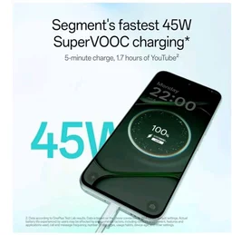 OnePlus N6 | 4GB+128GB | Fresh Mint | Segment's Biggest 8000mAh Battery | Segment's Fastest 45W Charging | 48-Month Smoothness | Smooth 120Hz Display | 50MP Camera | Military-Grade Durability - Fresh mint