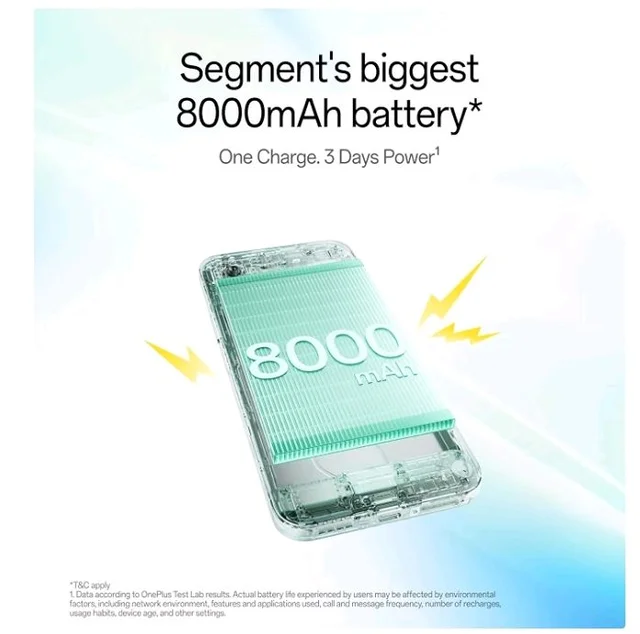 OnePlus N6 | 6GB+128GB | Midnight Green | Segment's Biggest 8000mAh Battery | Segment's Fastest 45W Charging | 60-Month Smoothness | Smooth 120Hz Display | 50MP Camera | Military-Grade Durability - Midnight Green