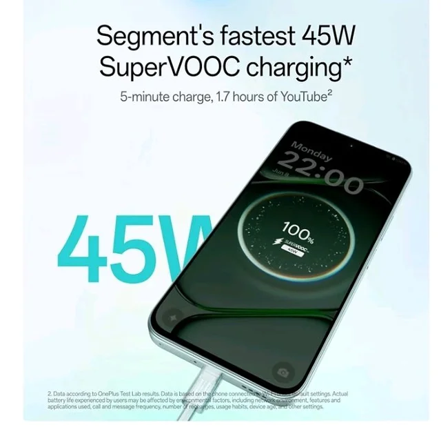 OnePlus N6 | 6GB+128GB | Midnight Green | Segment's Biggest 8000mAh Battery | Segment's Fastest 45W Charging | 60-Month Smoothness | Smooth 120Hz Display | 50MP Camera | Military-Grade Durability - Fresh mint