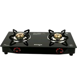 store
4.0
4.0 out of 5 stars
(15,477)
MILTON Premium 2 Burner Black Manual Ignition Glass Top Gas Stove, (