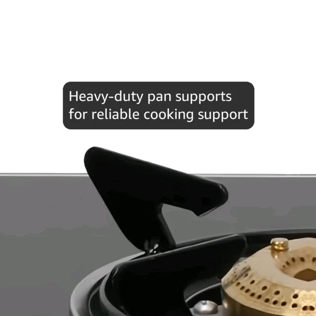 Lifelong 2 Burner Gas Stove Top for Kitchen - Automatic Ignition Cooktop Modern Glass Stove for Modular Kitchen, ISI Certified & Compatible with LPG - 1 Year Manufacturer's (Black, LLGS912)