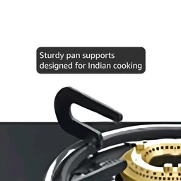 Prestige Magic plus Toughened Glass-Top(Long)4 Brass Burner LPG Gas Stove (GTMP-04L)| Black Spill Proof Desig