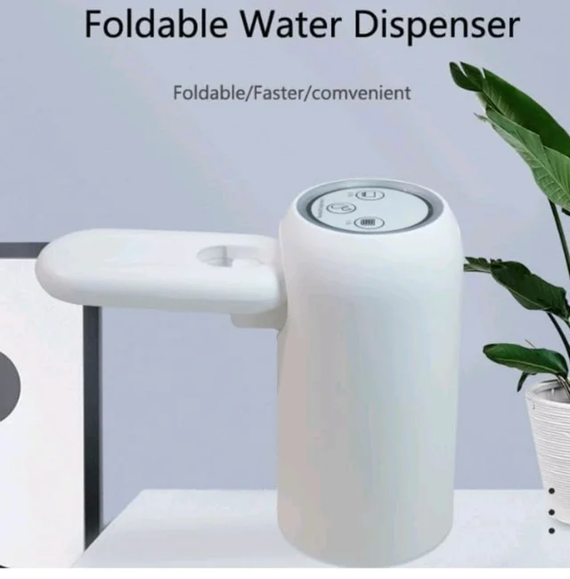 Konquer TimeS KTS Automatic Wireless Water Can Dispenser Pump 3rd Gen Dual Pump with 2.2L/Min Fast Flow, Foldable Spout & LED Lights - Mystical Blue Illumination (3rd Gen Dual Motor)